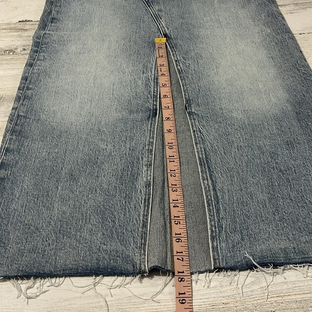 Daze Light Wash Denim Long Skirt Size 28 - Picture 10 of 11